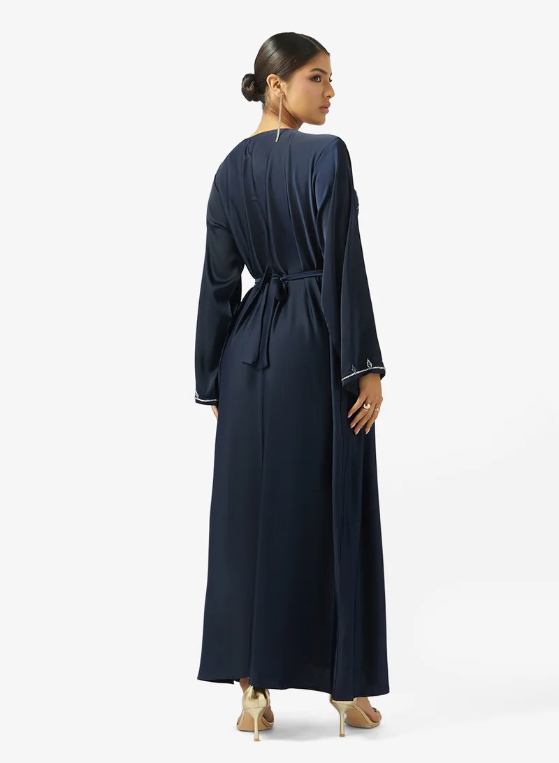 hayas closet  Embellished Belted Jalabiya for Women | Best Price UAE